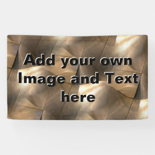 Metaalgolven Vorming naadloze achtergrond Spandoek