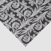 Metaalgolven - zwart-wit-WEEFSUE WRAP PAPIER (Detail)