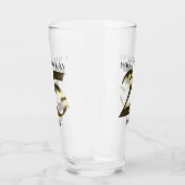 Metaalgoud 25e verjaardag glas (Rechts)