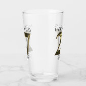 Metaalgoud 27e verjaardag glas (Rechts)