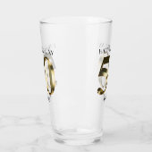 Metaalgoud 50e verjaardag glas (Links)