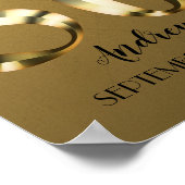 Metaalgoud 50e verjaardag poster (Hoek)