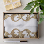 Metaalgoud Acanthus Leaf Lijst Tissuepapier (Geschenk)