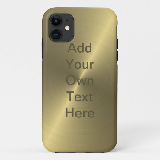 Metaalgoud Case-Mate iPhone Case (Achterkant)