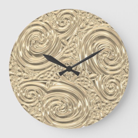 Metaalgoud elegant Victoriaans Grote Klok (Voorkant)