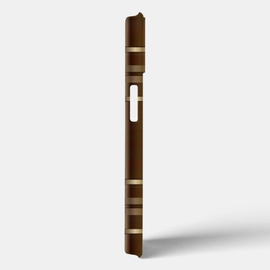 Metaalgoud- en koperstrips 2-monogram Case-Mate iPhone case (Achterkant / Rechts)