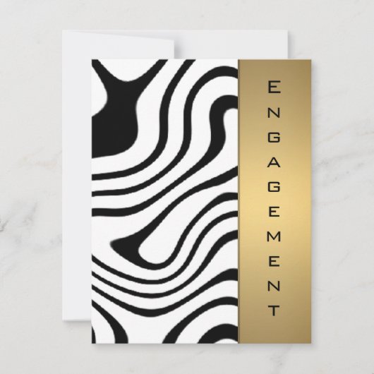 Metaalgoud en zilver abstract patroon kaart (Voorkant)