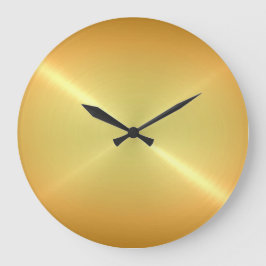 Metaalgoud roestvrij staal metalen blik grote klok