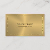 Metaalgoudtextuur schijnt gouden rand visitekaartje (Voorkant)