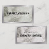 Metaalgrens | Marmer Visitekaartje (Voorkant / Achterkant)