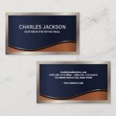 Metaalgrens | Metaalgolf Visitekaartje (Voorkant / Achterkant)