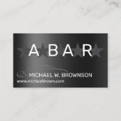 Metaalgrijs zilveren minimale bestuurder auto visitekaartje (Achterkant)