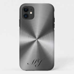 Metaalgrijze tinten Roestvrij staal iPhone 11 Hoesje