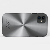 Metaalgrijze tinten Roestvrij staal Case-Mate iPhone Case (Achterkant (horizontaal))