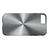 Metaalgrijze tinten Roestvrij staal Case-Mate iPhone Case (Achterkant (Horizontaal))