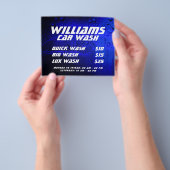 Metaalhoudende afwasdruppels voor auto's flyer (Hand)