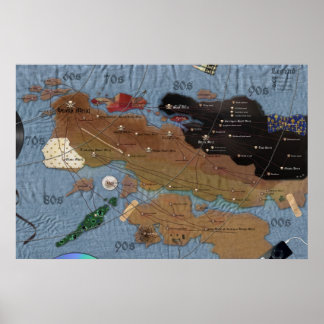 Metaalkaart (eerste editie) poster