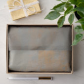 Metaalkever smaragdgroen en goud decoupage tissuepapier (Geschenk)