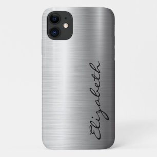 Metaalkleurloos roestvrij staal Metaalkijk Hoesje- iPhone 11 Hoesje