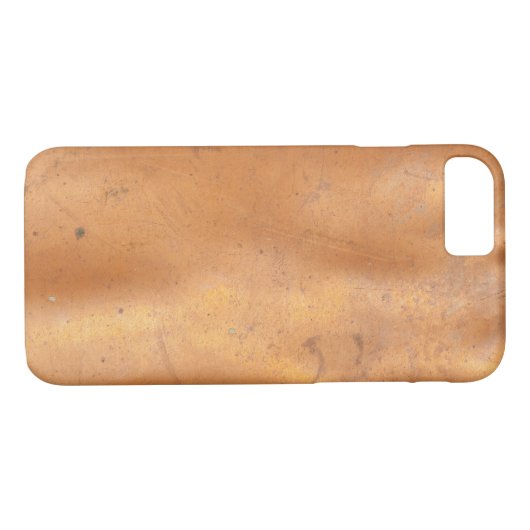 Metaalkopertextuur Case-Mate iPhone Case (Achterkant (Horizontaal))