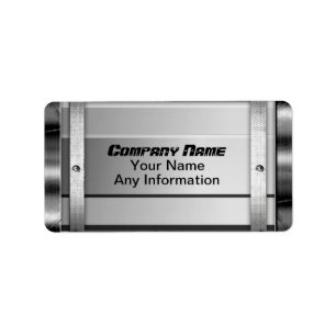Metaallabels voor Bord Etiket