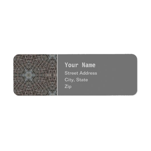 Metaalmetaal Etiket (Voorkant)