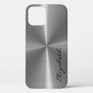 Metaalmetalen blik van metaal iPhone 12 pro hoesje