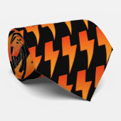 Metaalmuziek Hard Rock Flame Lightning Bolt Stropdas (Opgerold)