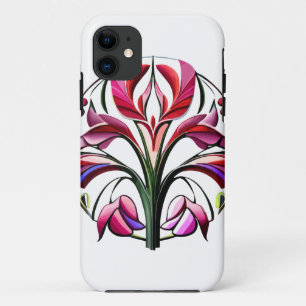 Metaalorchidee: Roze en gele extravaganza iPhone 11 Hoesje
