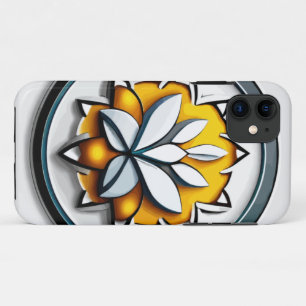 Metaalorchidee: Roze en gele extravaganza iPhone 11 Hoesje