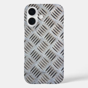 Metaalplaat textuur iPhone 16 hoesje