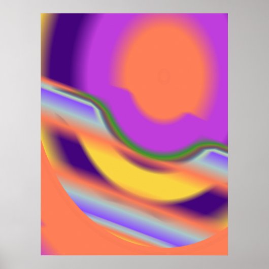 Metaalretroset vloeistofvormig vloeistofniveau D ( Poster (Voorkant)