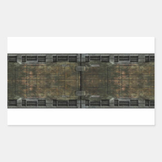 Metaalroest Rechthoekige Sticker