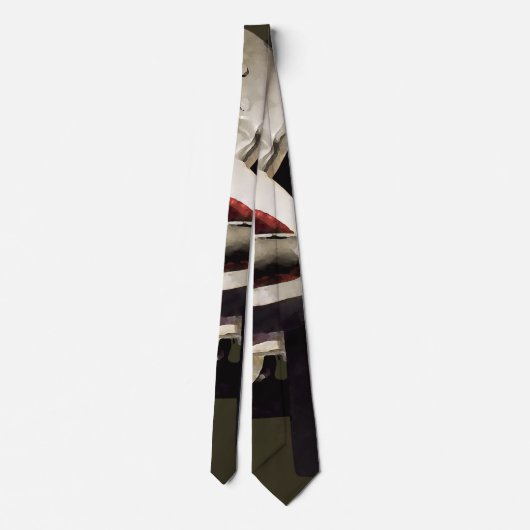 Metaalrol Schaatsen met sleutel Stropdas (Achterkant)