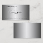 Metaalschors, zoals visitekaartjes voor de technie (Voorkant / Achterkant)