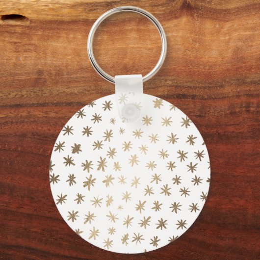 Metaalsterren - goud sleutelhanger (Voorkant)