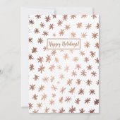Metaalsterren - koper feestdagenkaart (Voorkant)