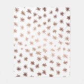 Metaalsterren - koper fleece deken (Voorkant)