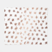 Metaalsterren - koper fleece deken (Voorkant (Horizontaal))