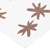 Metaalsterren - koper korte tafelloper (Hoek)