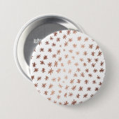Metaalsterren - koper ronde button 7,6 cm (Voorkant /achterkant)