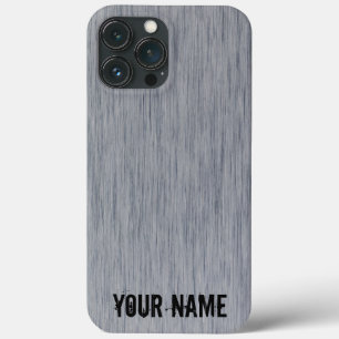 Metaalstructuur van aluminium geborsteld iPhone 13 pro max hoesje
