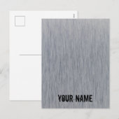 Metaalstructuur van aluminium geborsteld feestdagenkaart (Voorkant / Achterkant)