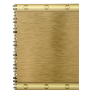 Metaaltextuur gouden oppervlak notitieboek