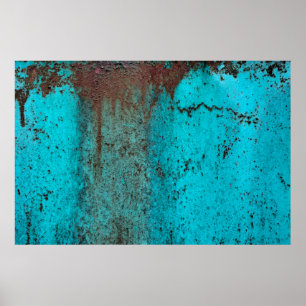 Metaaltextuur met krassen en kraakabstracte, a poster