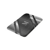 Metaaltextuur monogram badmat (Gekanteld)