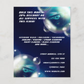 Metaaltextuur van luchtbelletjes flyer (Achterkant)