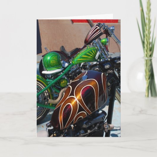 Metaalvlok Verjaardag Kaart (Voorkant)