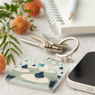 Metafoor_22_Een meisje in het droomacryl Sleutelhanger