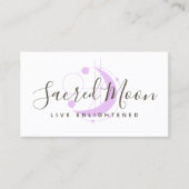 Metafysisch Mon Minimalistisch Paars Visitekaartje (Voorkant)